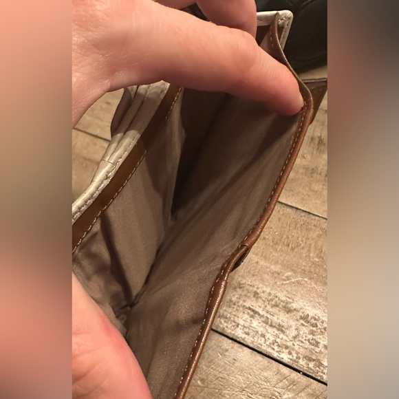 Vintage coach off white and brown wallet - Picture 10 of 11